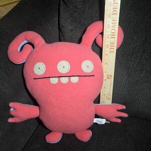 Vtg Uglydoll Turny Burny Red Blue Plush Stuffed Animals 13-14" Double Sided